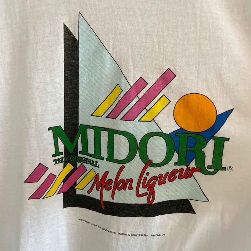 Vintage Midori Melon Liqueur T-shirt - Picture 2 of 8